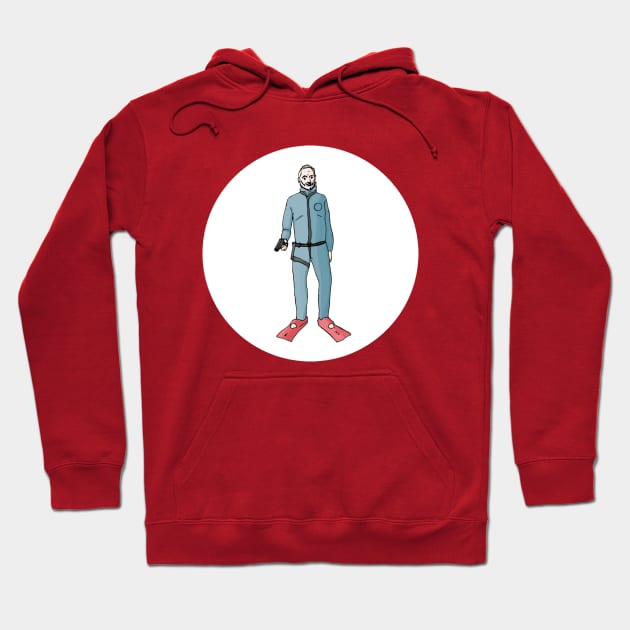 Steve Zissou Life Aquatic Hoodie by fableillustration